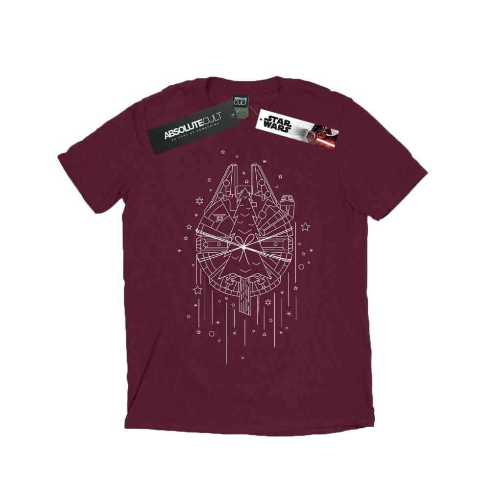 Millennium Falcon Christmas Tree Delivery T-Shirt