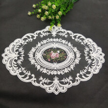 (White) Oval Lace Placemats French Country Style Doilies