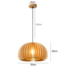 (Dia 30cm, NO bulbs) Chinese style Bamboo Pendant Lamp line length 1.5m cafeteria Chandeliers Ceiling Light