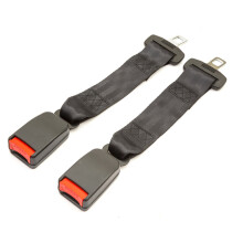 Universal 23cm Car Seat Belt Extender Clips (2-Pack) - Easy Locking Buckle Extension for Most Vehicles, Black