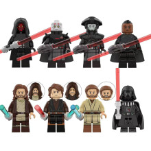 8 sztuk zabawek Star Wars: mini figurki akcji Darth Maul i Darth Vader, kompatybilne z LEGO, zabawka dla dzieci