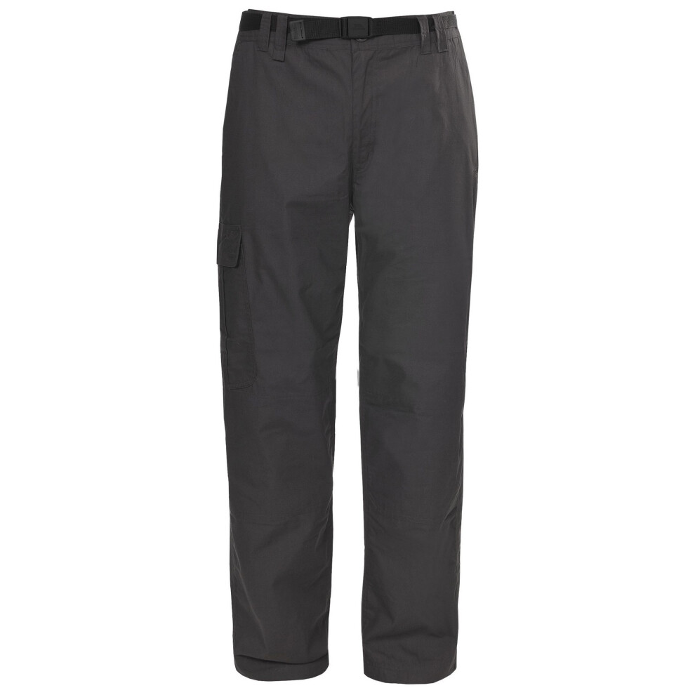 (L, Khaki) Trespass Mens Clifton TP75 Cargo Trousers-image-OPC-PFCHNJY-NEW