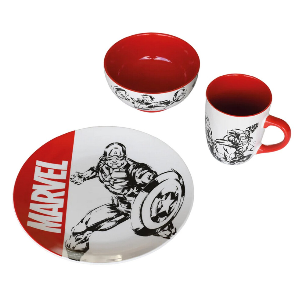 Marvel Logo Dinner Set (Pack of 3)