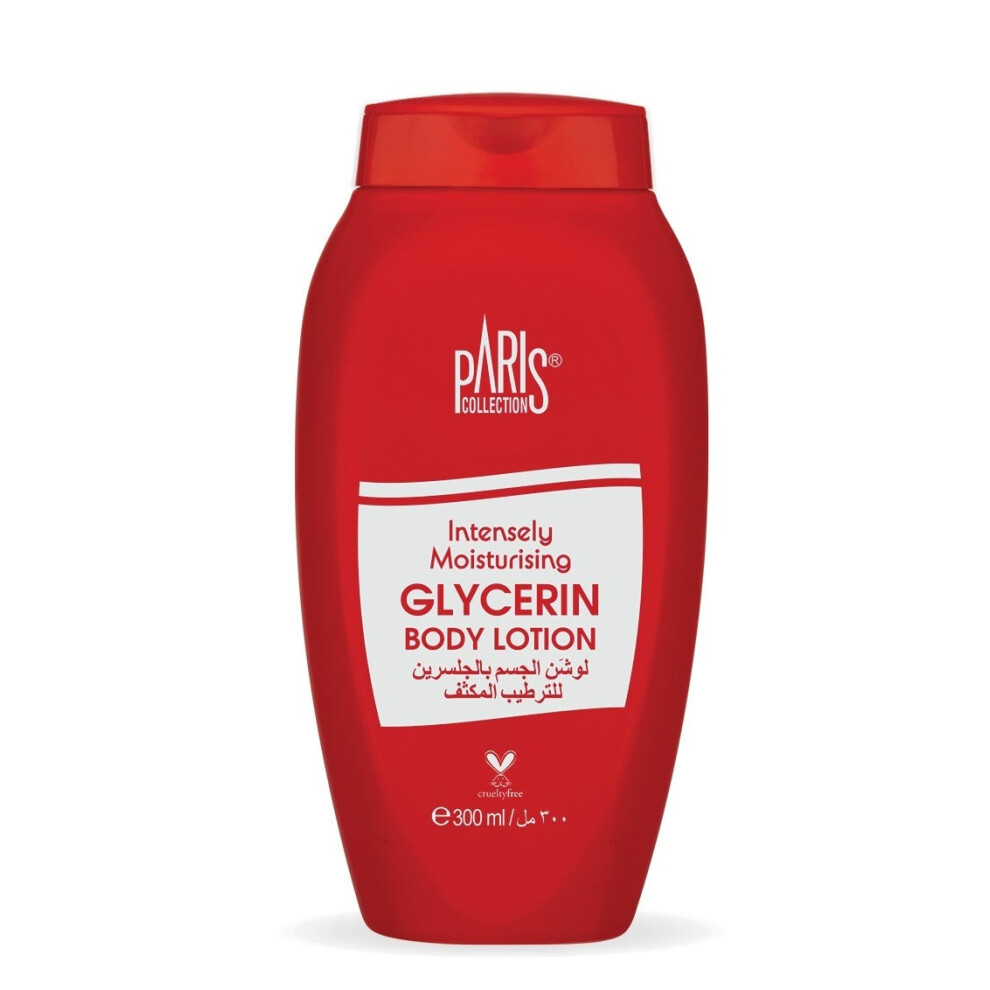 Paris Collection Glycerin Body Lotion Unisex Deep Moisturizing Formula for Unisex Skin Care  300ml