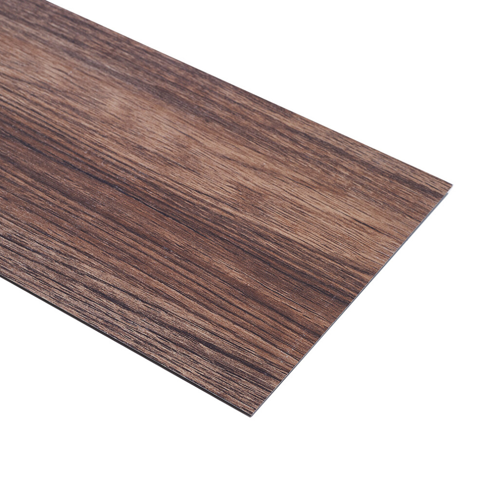(#4 Walnut) 14Pcs Thick Wood Grain SPC Floor Planks Soundproof