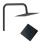 AICA Exposed Thermostatic Shower Mixer Set Twin Head Rainfall Matte Black 4
