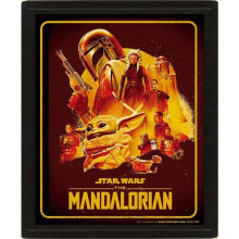 Star Wars: The Mandalorian 3D Framed Art Print