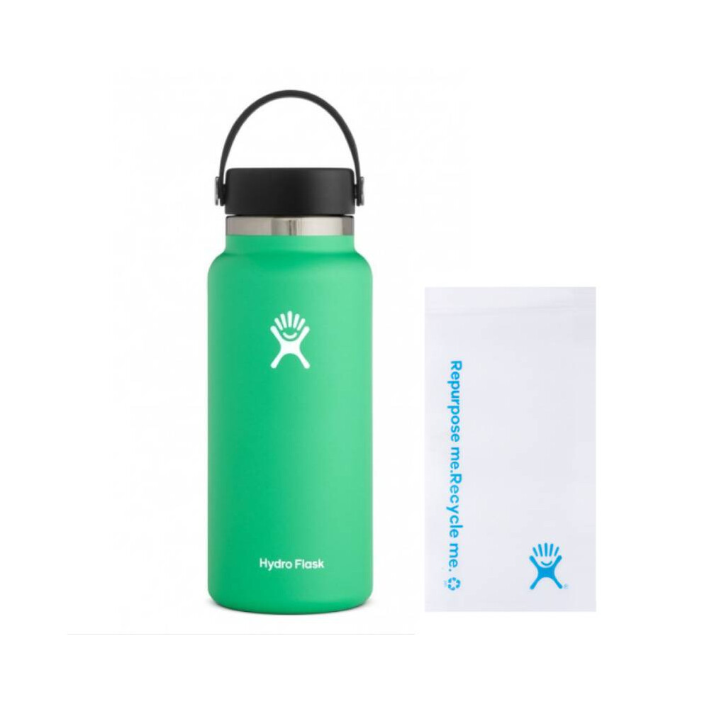 (Green) Hydro Flask 32oz Large Capacity Stainless Steel Kettles Sports Thermos Cups