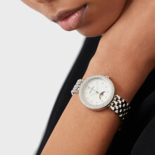 EMPORIO ARMANI AR11461 WOMEN'S WATCH SILVER WHITE DIAL SILVER CASE