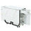 Folding Dining Table with Cupboard and 2 Drawers, White/Black 9