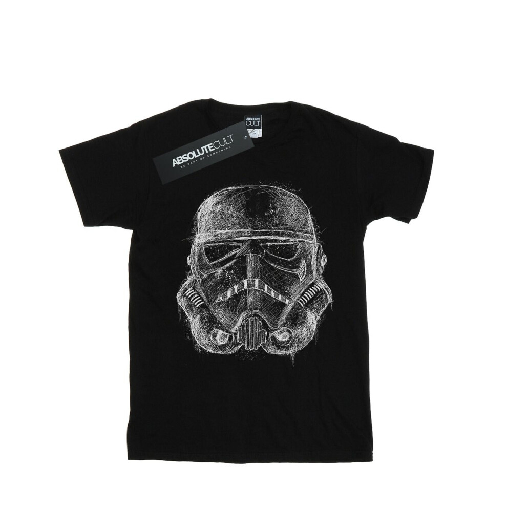 Stormtrooper Scribble Helmet Cotton T-Shirt