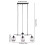 Living And Home Modern Style 3-Light Glass Pendant Light 6