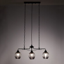 Modern Style 3-Light Glass Pendant Light