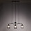 Living And Home Modern Style 3-Light Glass Pendant Light 1