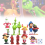12pics The Grinch Πλαστικό μοντέλο παιχνίδι κούκλα κέικ Desktop διακόσμηση συλλογή δώρο 6