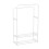 Living And Home (White) Double Rod Metal Clothes Rack 4