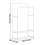 Living And Home (White) Double Rod Metal Clothes Rack 6