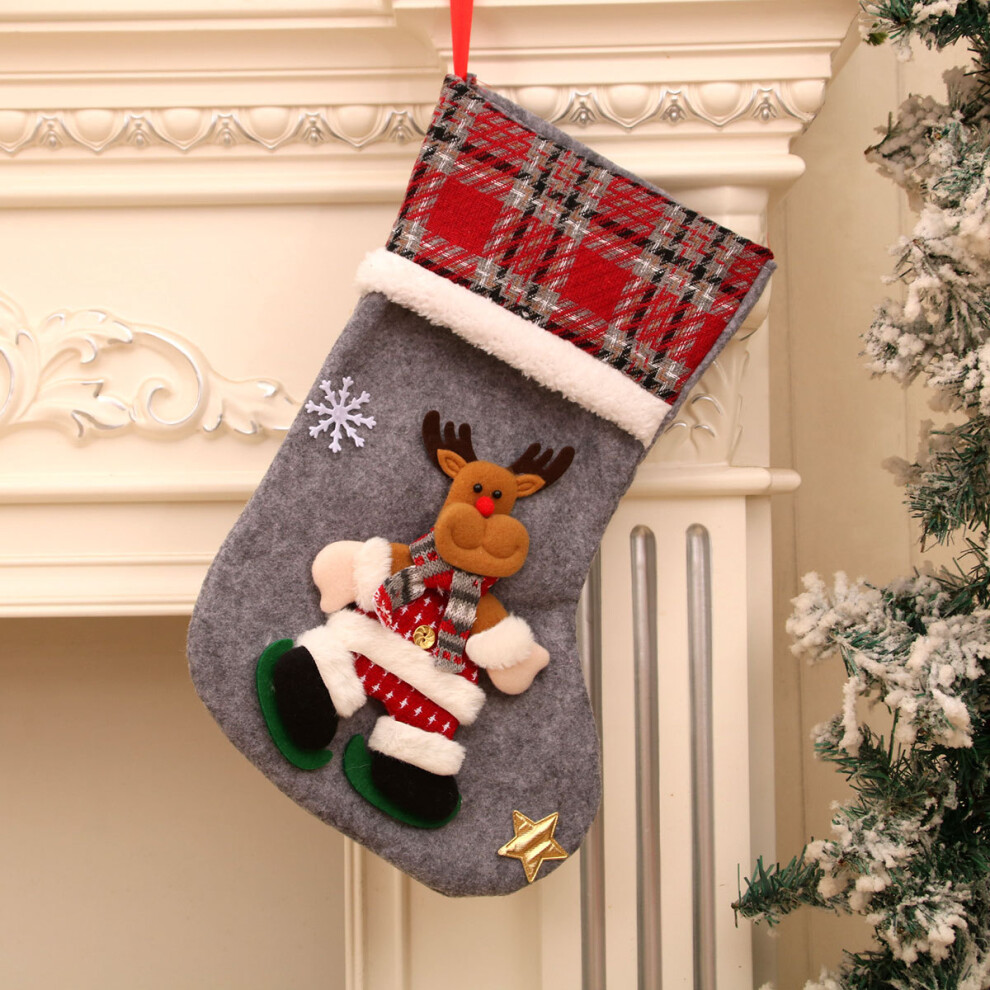 (A9) Christmas stocking Christmas gift bag Christmas tree hanging decorations