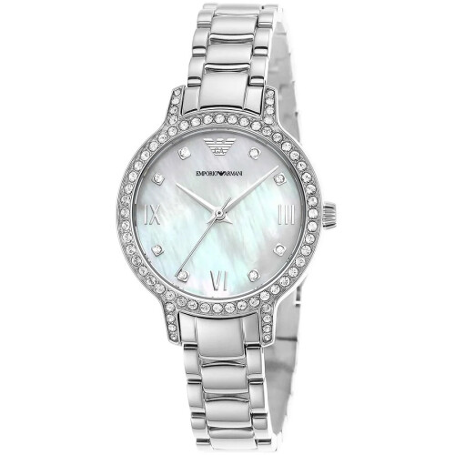 Armani ARMANI AR11484 WOMEN'S WATCH SILVER STRAP WHITE DIAL SILVER CASE 1