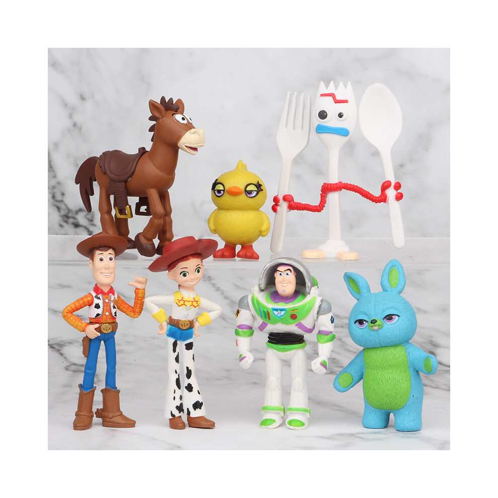 Sloert Toy Story Action Figures Buzz Woody Jessie Forky Bunny Pvc Collectible Models
