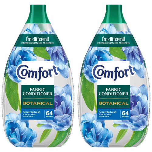 Comfort Comfort Botanical Fabric Conditioner Heavenly Fresh Softner 960ml, 2pk