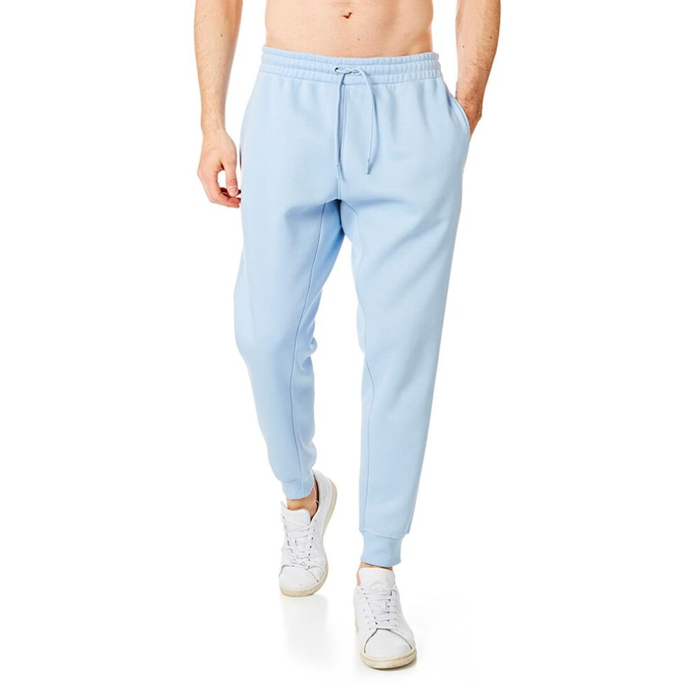 (Cashmere Blue, X-Large) RIPT Essentials Mens Jog Pants Cuffed Leg Slim Fit Jogger Sweatpants