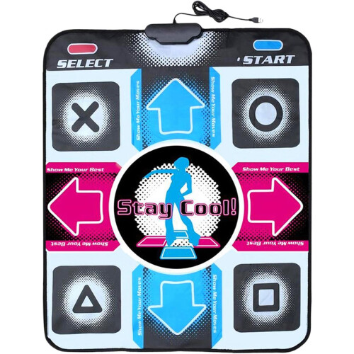 USB Wired Non-Slip Dance Mats HD Foot Print Dancing Game Step Pad for PC