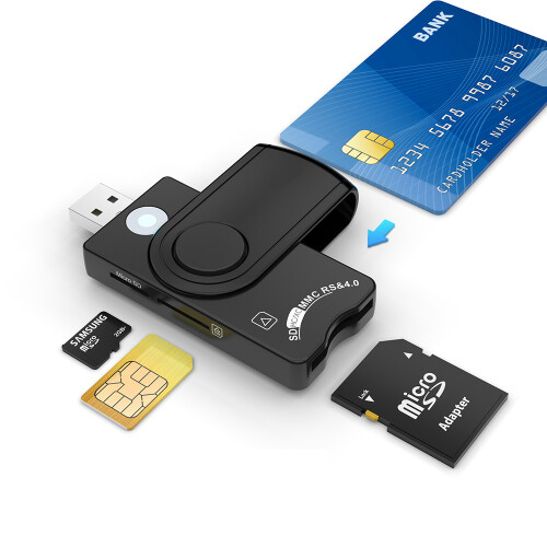 CR310 TF SIM Memory Card USB2.0 Smart External Card Reader Adapter
