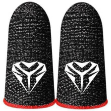 (Red) 1 Pair Finger Sleeve for PUBG Breathable Sweatproof Fingertip Cover (Blue)