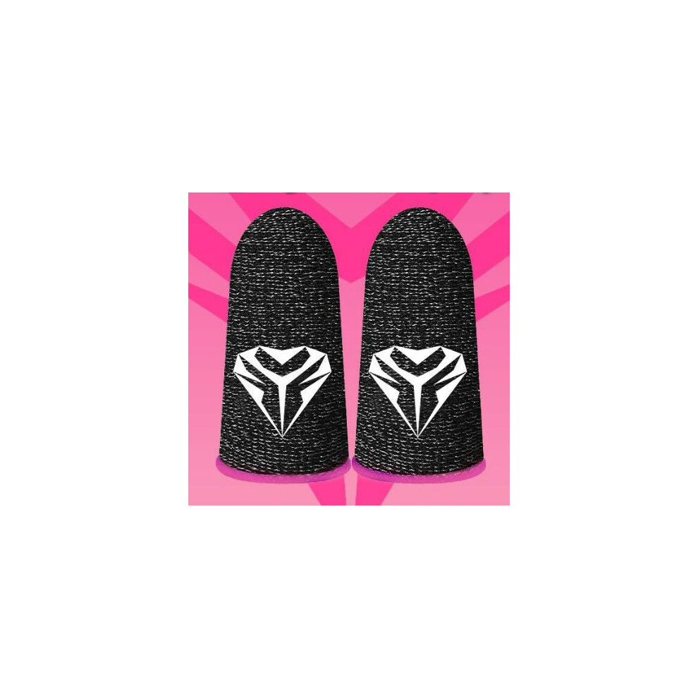 () 1 Pair Finger Sleeve For Pubg Breathable Sweatproof Fingertip Cover (Blue) Pink/Blue 9417278172765