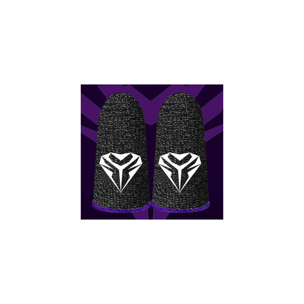 () 1 Pair Finger Sleeve For Pubg Breathable Sweatproof Fingertip Cover (Blue) Purple/Blue 9417278172772