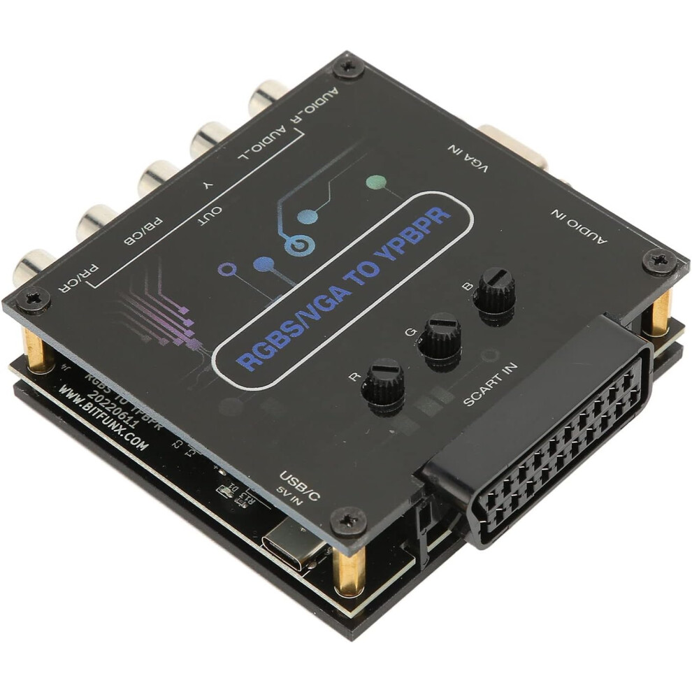 Game Console Rgbs Vga Scart To Ypbpr Color Difference Converter 9417278173625
