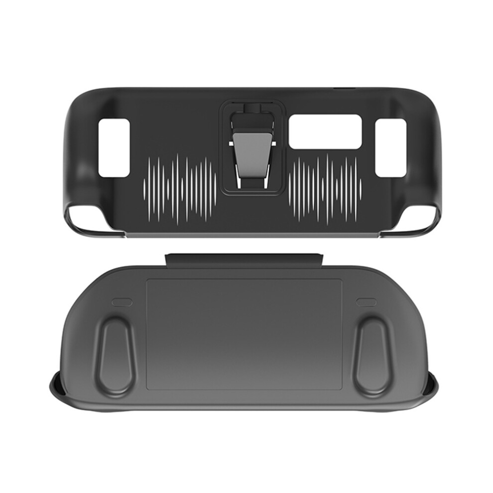 (Black) Game Console Case Protector With Bracket Handheld Protective Case For Steam Deck Black 9417278173748