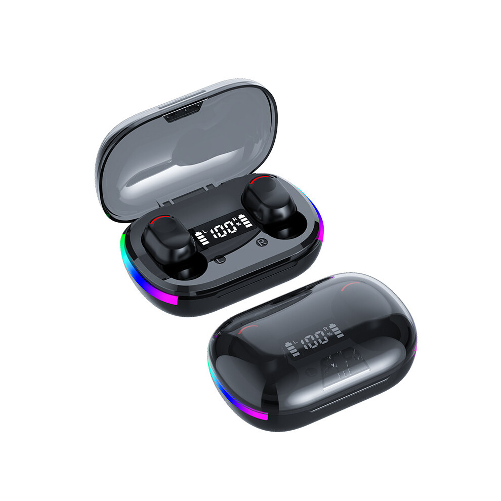 K10 In Ear Headset Touch Control Bluetooth-Compatible 5.3 Gaming Sport Headphone Black 9417278175872