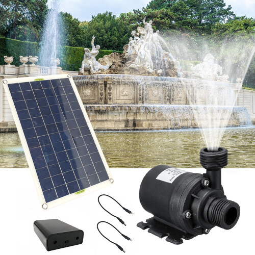 18V 50W Solar Panel Fountain Watering System Mini Solar Panel Pump Kits for Pool 2