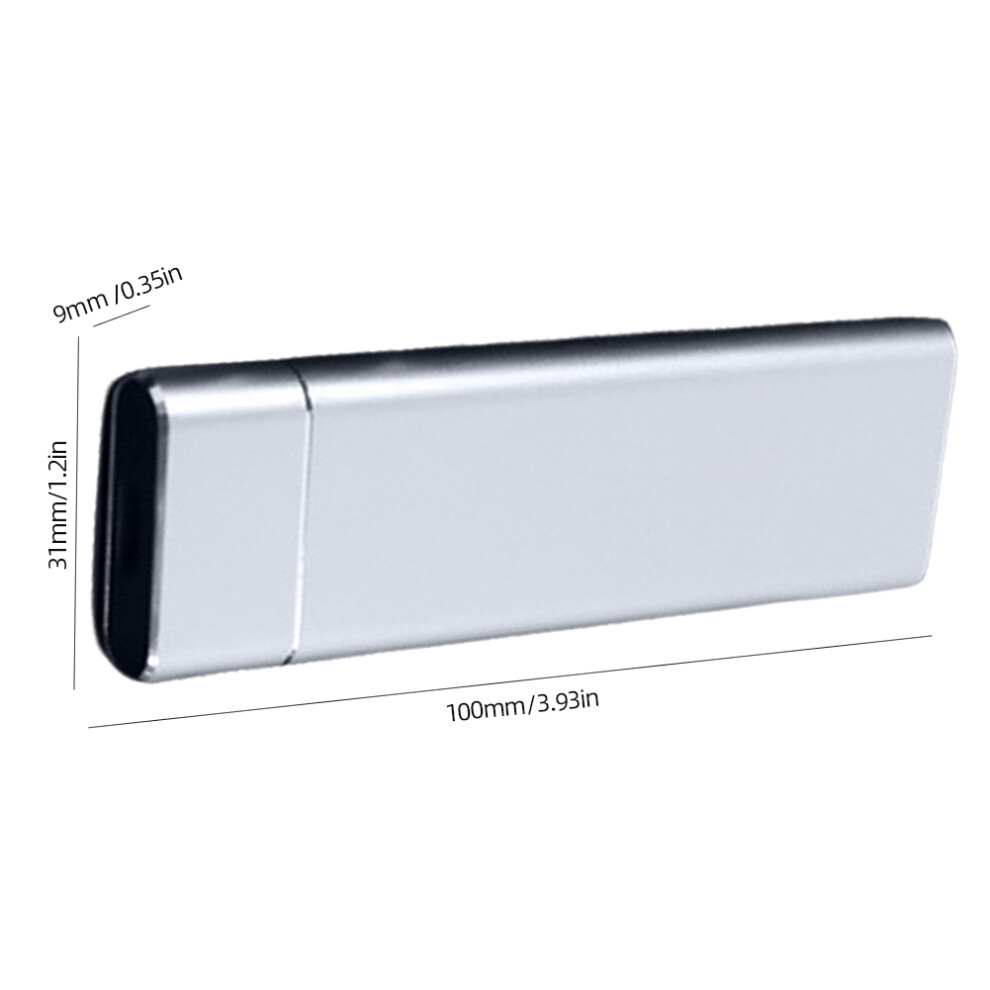 ( Nvme/Sata) Ngff External Sdd Enclosure M.2 Key Ssd Hard Disk Box Pcie Ngff (Black) Silver/Black 9417278176602