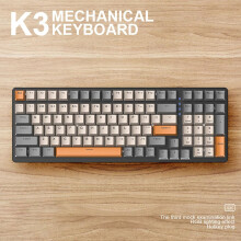 (shimmer red axis) K6 Gamer Keypad Bluetooth-compatible 2.4G Wireless Keypad (Shimmer Green Axis)