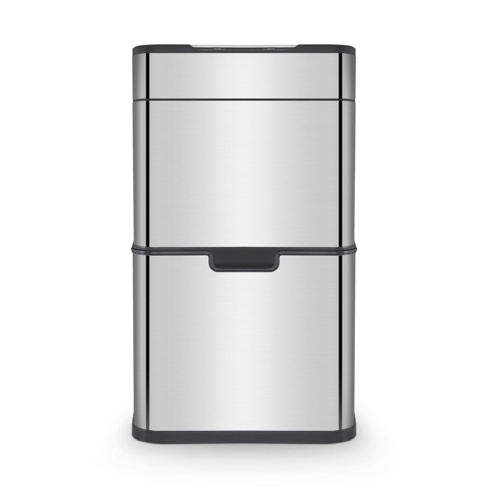 Tower Ozone Recycling Sensor Bin, 50L, Hands Free Opening, Carbon Filter, Stainless Steel T938021SS