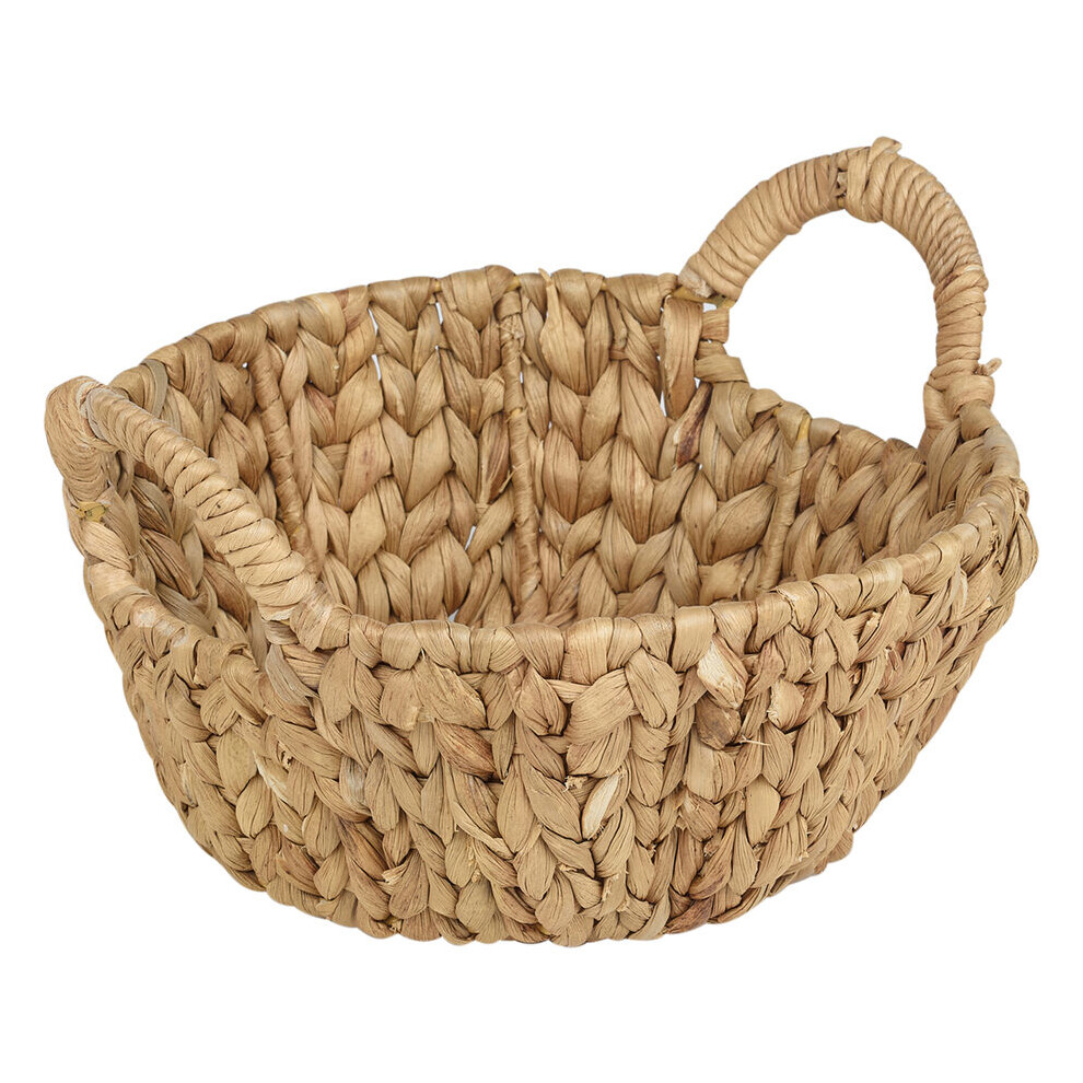 (Round) Natural Handmade Water Hyacinth Woven Storage Basket