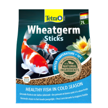 Tetra Pond Wheat Germ Sticks - 7 Litre Specially Formulated for Cold Weather Feeding, Complete Pond Fish Food (C-169982)