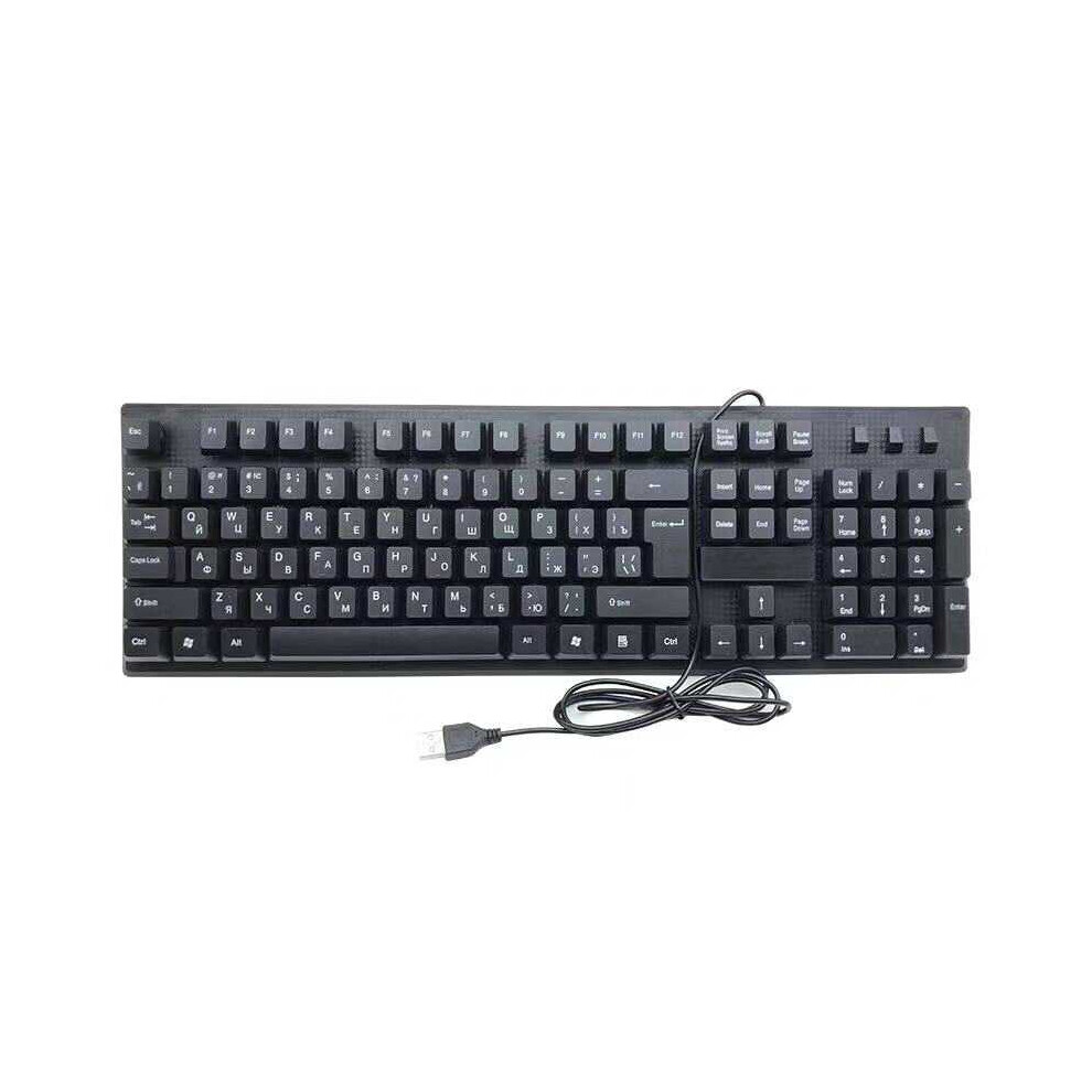 108 Keys Computer Usb Wired Keyboard 766262128370