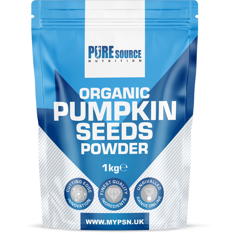 Pure Source Nutrition (1Kg) Organic Pumpkin Seeds Protein Powder Vegan Plant
