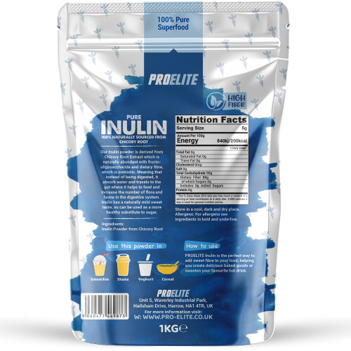 (1Kg) Inulin Powder Prebiotic Soluble Fiber Chicory Root 2
