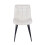 MCC (BEIGE) 2Pcs Faux Matte Suede Leather Dining Chairs Alba 4