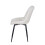 MCC (BEIGE) 2Pcs Faux Matte Suede Leather Dining Chairs Alba 6