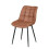 MCC (TAN) 2Pcs Faux Matte Suede Leather Dining Chairs Alba 5