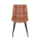 MCC (TAN) 2Pcs Faux Matte Suede Leather Dining Chairs Alba 4