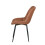 MCC (TAN) 2Pcs Faux Matte Suede Leather Dining Chairs Alba 6