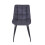 MCC (SLATE) 2Pcs Faux Matte Suede Leather Dining Chairs Alba 4