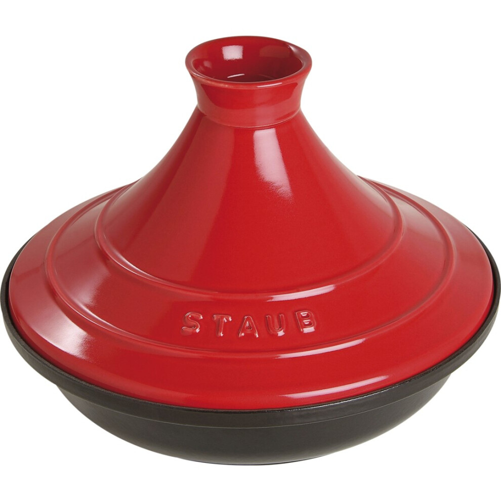 Tajine Staub dish - 28 cm, red-black